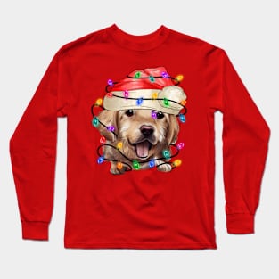 cute christmas dog Long Sleeve T-Shirt